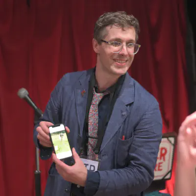 Professional magician performing