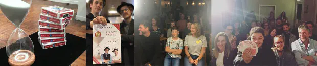 Endinburgh Fringe Show with Wilf Keys and Kristien Harris. Title 52 minutes and 2 jokers. A show with 52 cards and an audience oh and two jokers