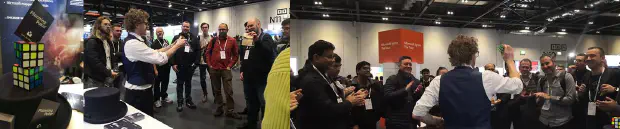 Trade show entertainement at Microsoft Ignite